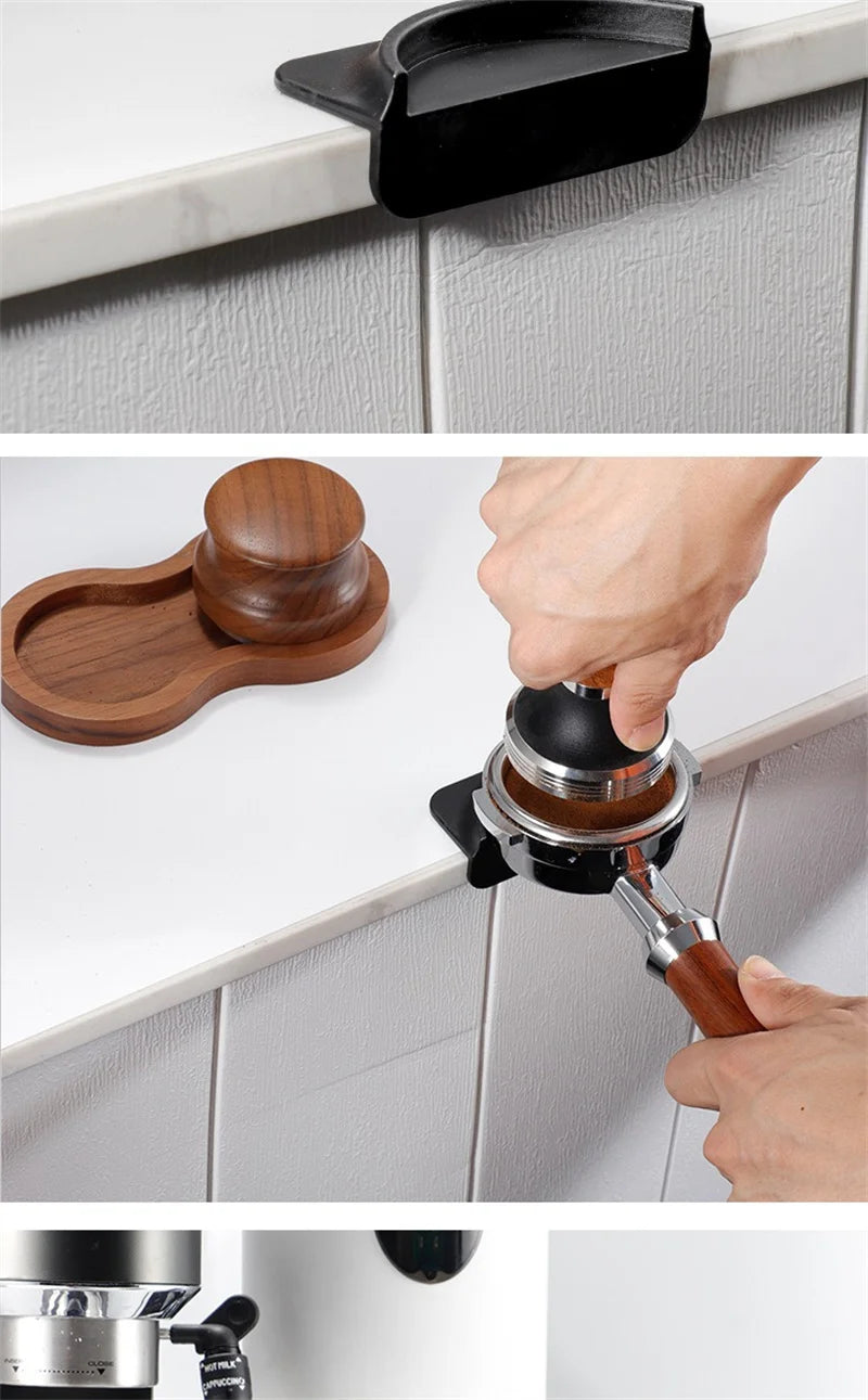 Espresso Coffee Silicone Mat Non-slip Press Tampering Holder Corner Mat for 51/53/58mm Tamping Barista Tools Coffee Accessories