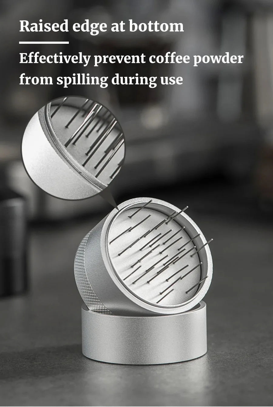 Espresso Stirrer WDT Tool, Espresso Distribution Tool for 51mm 54mm 53mm 58mm Portafilter, Coffee Powder Stirring Tool